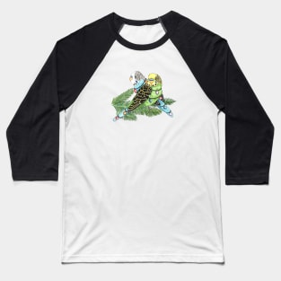 Christmas Budgies Baseball T-Shirt